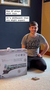 We pulled out the train set JJ’s brother got for him last year. This is the first time he’s played with it. He rarely asks to play with toys, even when I give him visual lists. I have to ask, and verbally give him choices. So I asked if he wanted to try the train set, and he said yes. He set it up with his dad and played with it for about an hour. And today, he was playing with it again. Nothing big or dramatic. Just a small look into how JJ interacts with toys and how interests don’t always tra