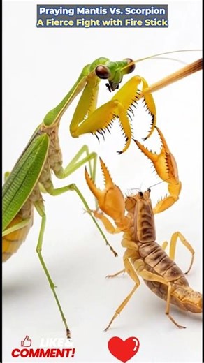#PrayingMantis #Scorpion #NatureFight