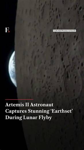 Artemis II Astronaut Captures Stunning ‘Earthset’ During Lunar Flyby | N18G