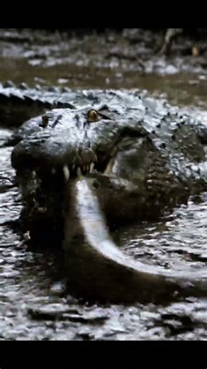 life in the water /Phanha Sak/ crocodiles and Snakes 4K video