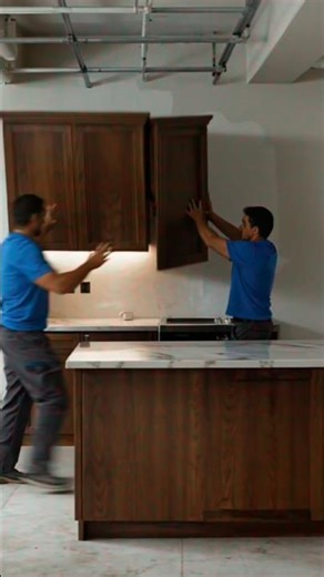 😱“Old Broken Kitchen Transformed Into a Stunning White Quartz Luxury Space ✨ | Amazing Renovation ..