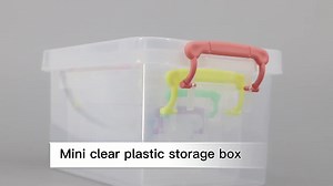 Hot Sale Mini Desktop Box  clear pp Plastic Storage Boxes Organizing Bins