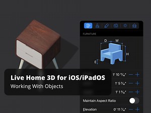Working with Objects - Live Home 3D for iOS Tutorials