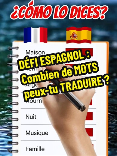 Défi Espagnol : Traduire des mots en Espagne