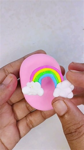 How To Make Rainbow Clay IceCream #art #clayideas #clay #Miniature #shortvideo #ViralShorts