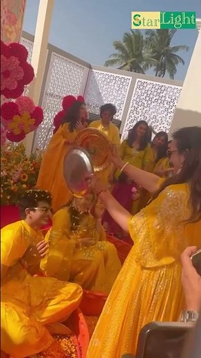 Smriti & Palash Haldi Rasam | Full Haldi Celebration Video 🌼💍 #shorts #smritimandhana
