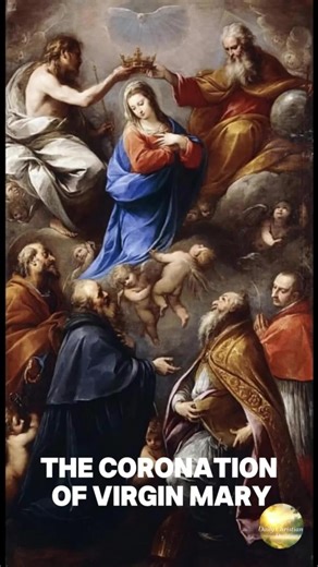 ✝️ 👑 Silent Majesty: The coronation of virgin mary 🕊️ ⭕ #CoronationOfTheVirgin #SacredArt #CatholicArt #ReligiousPainting #TraditionalCatholic#HeavenlyArt #OilPaintingAnimation #ChristianDevotion #CherubArt #HolyMoment
