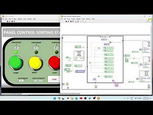 Sorting Station Factory IO - LabVIEW comunicación Modbus TCP