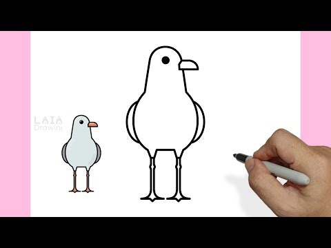 How to Draw a Cute Seagull – Easy Drawing Tutorial for Kids & Beginners