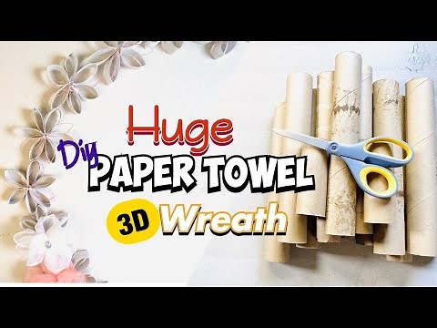 How To Make A Wreath Out Of Paper Towel Tubes