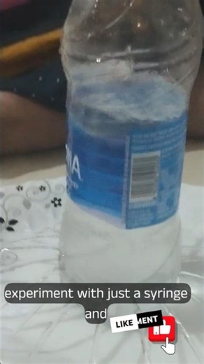 Hydrostatic Pressure Demonstration #hashtag :Water pressure Experiment 🌈💧💦