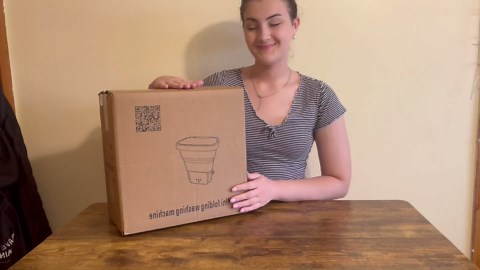 Portable Washing Machine, 15L Collapse Mini Washer Machine, Upgraded Motor Blue Light Cleaning Small Washer for Underwear, Baby Clothe, Apartment, RV, Travel, Camping (Green)