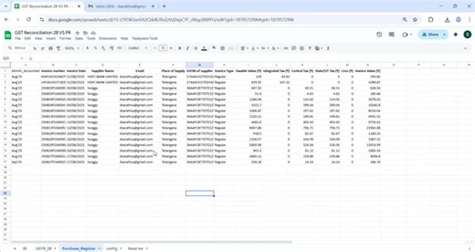 Automate GST Reconciliation with Google Sheets | Sarath Diddi posted on the topic | LinkedIn