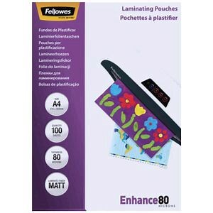 Fellowes Laminating Pouches A3 80 Micron Matte 100 Pack