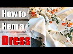 How to hem a dress | hemming a skirt | blind stitch | invisible hemming dress