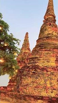 Wat Chaiwatthanaram temple in Ayutthaya Thailand 🇹🇭 #thailand #bangkok #ruins #ayutthaya #temple