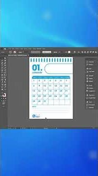 Instructions for designing a 2025 calendar with Adobe Illustrator, Calendar 2025 with Adobe Illus...