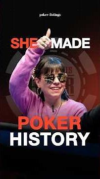 How Annette Obrestad Made Poker History at 18!🤩#poker