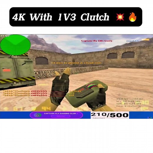 4K with 1v3 Clutch 💥🔥 | Counter-Strike 1.6 Moments