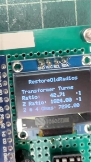 Output Transformer | Turns/Impedance Ratio | GE Radio | Model M-52