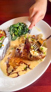 Our Filet Mignon Oscar is the perfect fusion of tender steak and fresh seafood. Topped with jumbo lump crab and a decadent wine cream sauce, this dish is truly a showstopper. #SteakAndSeafood #CrabLovers #DinnerGoals #Pappadeaux | Pappadeaux Seafood Kitchen