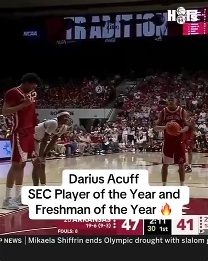 Darius Acuff: SEC Player of the Year and Freshman of the Year