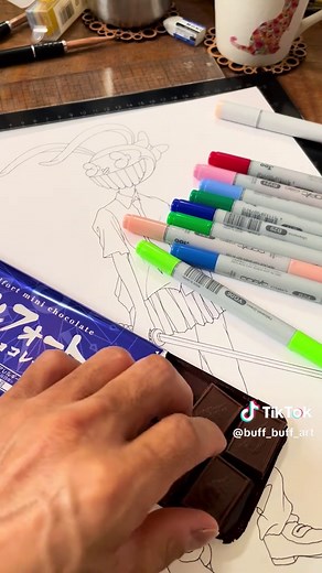 新作アート制作中です #japaneseculture #artwork #絵描き #イラストメイキング #イラスト #drawing #illustration #originalcharacter #painting #現代アート #acrylicpainting #copic #artiktok #イラスト動画