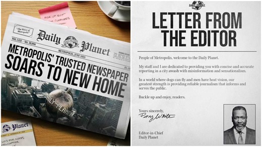 Superman: Perry White Has a Special Message for Daily Planet Readers