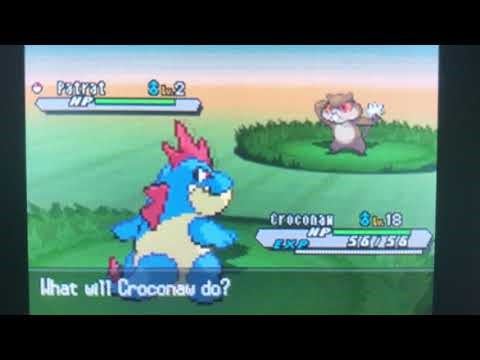 Pokémon White Version 2’s Spring Editon: Croconaw Level 18 (With Rare Wild Battle Music)