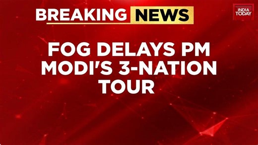 Dense fog in Delhi delays Prime Minister Modi's flight for three-nation tour