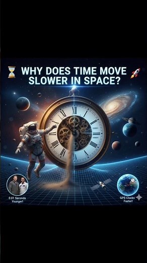 Why Does Time Move Slower in Space? | Einstein’s Mind-Blowing Time Dilation Explained#SpaceFacts
