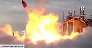 L'effrayante explosion d'une fusée japonaise au décollage