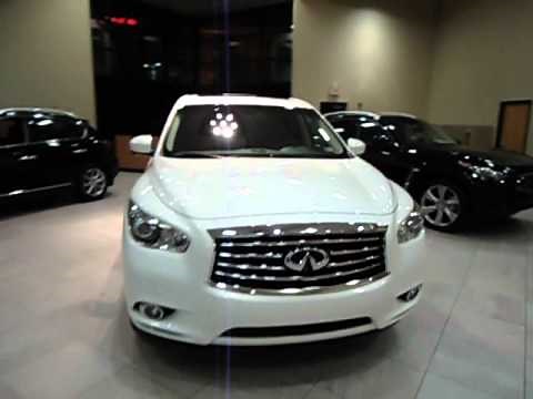 Infiniti JX35 size, side by side with an FX35 and an EX35