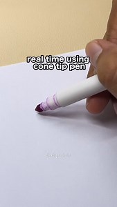 Real time using cone tip pen #reels | Artycoholic
