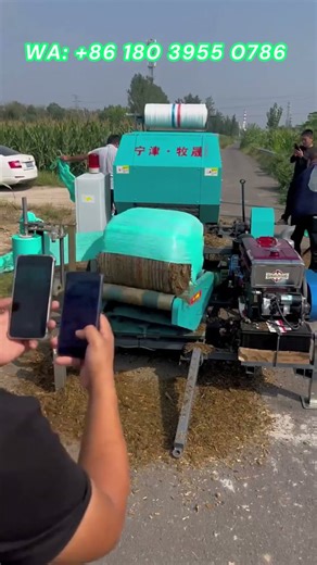 Fully automatic silage baling and wrapping machine, used to store silage for long-term storage