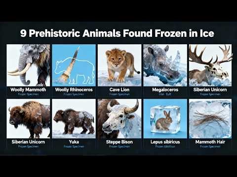 9 Prehistoric Animals Found Frozen in Ice | Perfectly Preserved Creatures