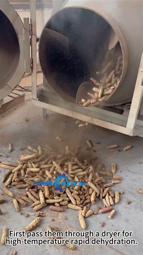 Make Pellets from Corn Cobs, Easy Process & High Profit #woodpelletmachine
