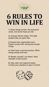 1.1M views · 13K reactions | 6 rules to win in life | The meaning of life | Facebook