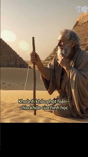 Thales: Thiên tài Hy Lạp dùng gậy và bóng đo chiều cao Kim Tự Tháp? Câu chuyện kinh điển về Hình học
