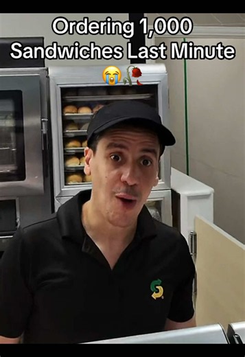 Ordering 1,000 Sandwiches Last Minute😭💀 (didn’t end well) #bulkorderprank #fyp #pov #subway #prank