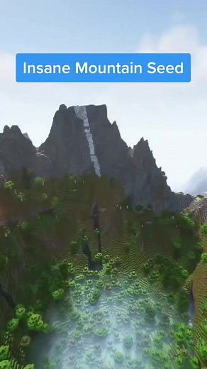 Insane mountain seed in Minecraft!👀 #minecraft #minecraftseeds | Minecraft Viral