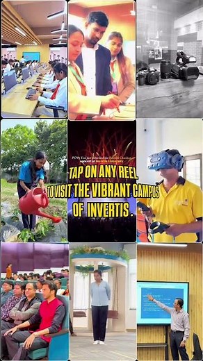 Your virtual campus tour starts here.Just tap and dive into the vibrant life of Invertis.