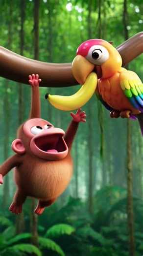 Chaos in the Savannah: Funny Balloon Animals Rolling Everywhere! #cartoon #3dcartoon #shorts