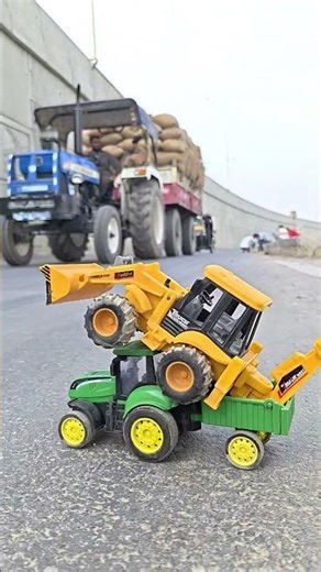 🔔 mini Remote Control JCB VS Dumper Truck unboxing testing Review 😱🔥|| #jcb