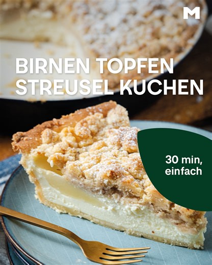 Birnen-Topfen-Streuselkuchen | MPREIS Rezepttipp 🍐 Saftig, cremig & einfach köstlich! Dieser Streuselkuchen mit reifen Birnen und feinem Topfen ist ein echtes Highlight zum Nachmittagskaffee oder für den kleinen Genuss zwischendurch. 🥧☕ Mit besten BIO vom BERG Zutaten gebacken, überzeugt er durch Geschmack und Qualität. 😍 Hier geht's zum Rezept 👉 https://bit.ly/3K1BY7C | MPREIS