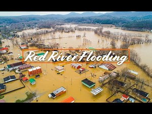 Red River Flooding Drone Video