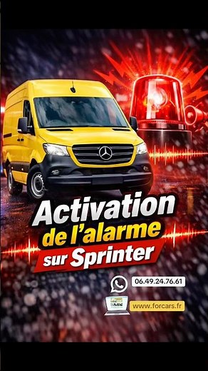 Alarm activation on Mercedes Sprinter