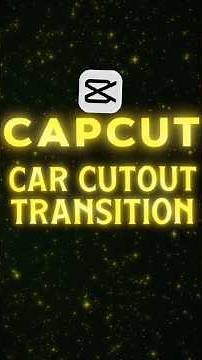 CapCut Car Cutout Transition Tutorial 🔥| Smooth Cutout Effect (Step-by-Step) #shorts #capcuttutorial