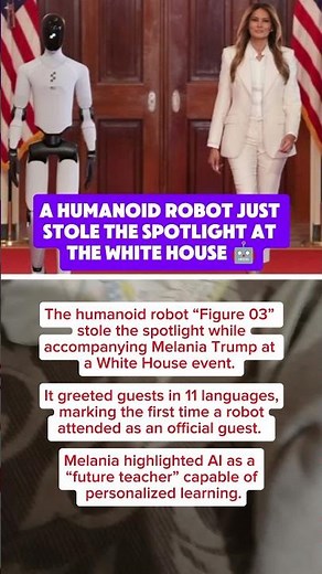 Melania Trump Showcases AI “Teacher” Robot at White House Event