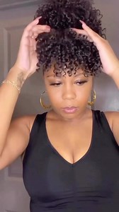 Kinky drawstring bun and bang 2,500 📍 Sasa mall, Shop A4,Moi Avenue For Hair styling: @lillyshairandbeautyparlour 📍 HH Plaza, 5th Floor CUSTOMER CARE LINE ☎️ Text/Call/WhatsApp 0717063128/0740 098 449 We deliver countrywide | Lillys Hair and Beauty Parlour